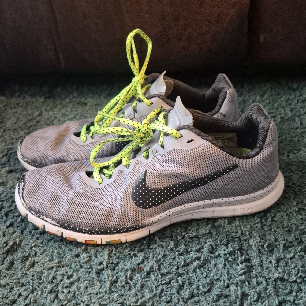 Nike Free 3.0 Gray Running Shoes Women's Size 8.5